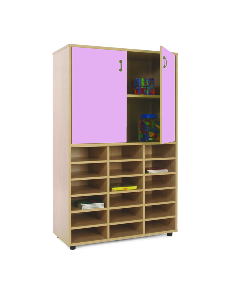 Mueble escolar medio casillero y armario Mobeduc