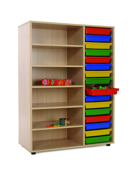 Mueble escolar medio estanteria cubetero Mobeduc