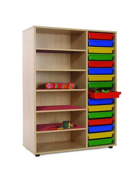 Mueble escolar medio estanteria cubetero Mobeduc