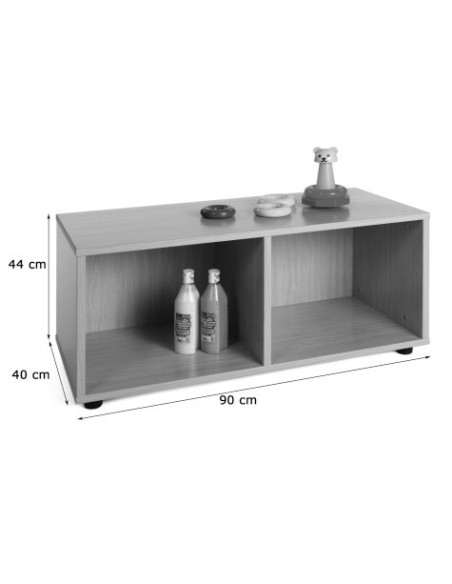 Mueble escolar superbajo 2 casillas Mobeduc