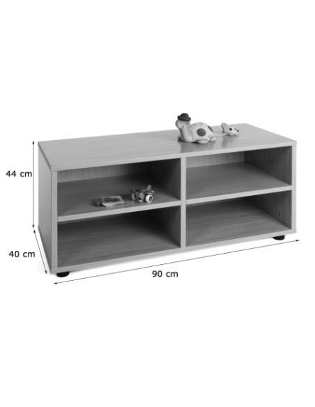 Mueble Escolar Superbajo 4 Casillas – Organiza el Aula con Estilo