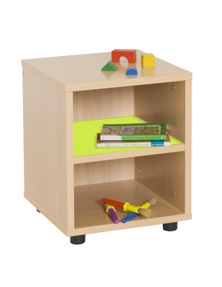 Mueble Escolar Superbajo con Estantería Mobeduc - Seguro y Versátil