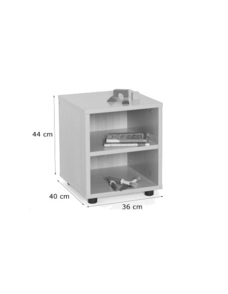 Mueble Escolar Superbajo con Estantería Mobeduc - Seguro y Versátil