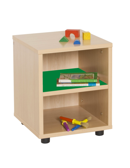 Mueble Escolar Superbajo con Estantería Mobeduc - Seguro y Versátil