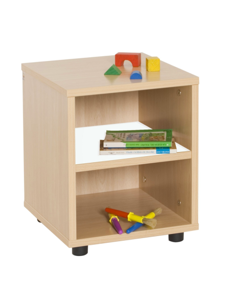 Mueble Escolar Superbajo con Estantería Mobeduc - Seguro y Versátil