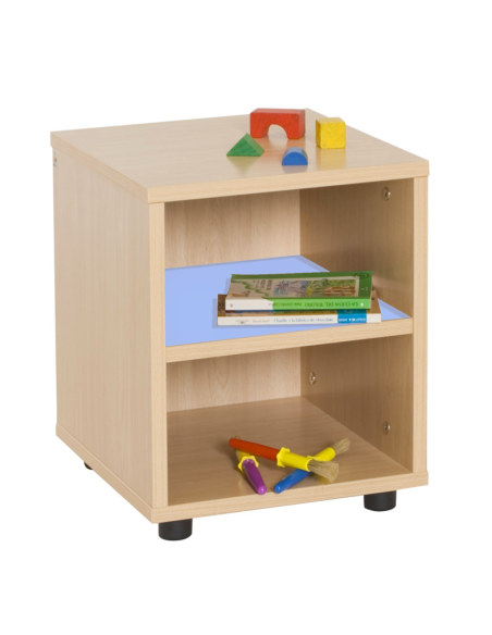 Mueble Escolar Superbajo con Estantería Mobeduc - Seguro y Versátil