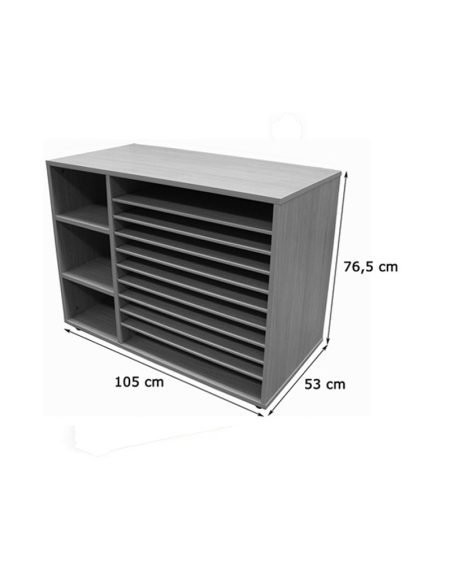 Mueble estantería y cartulinero bajo Mobeduc