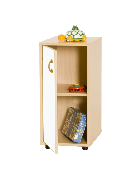 Mueble infantil bajo/armario con 2 estantes madera