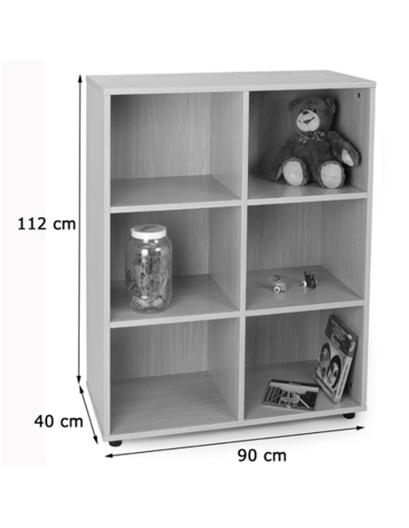 Mueble intermedio 6 casillas Mobeduc