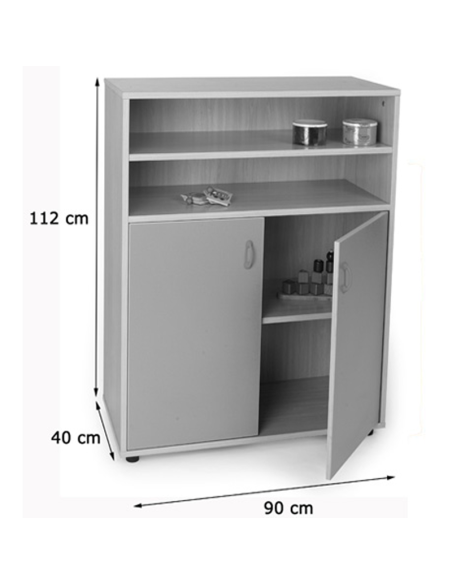 Mueble intermedio armario y estantería Mobeduc