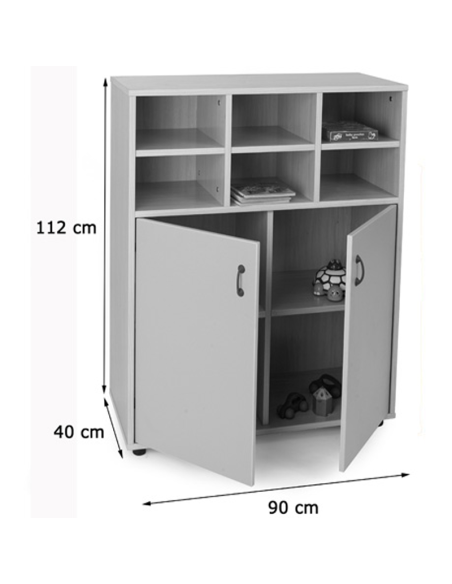 Mueble madera Mobeduc intermedio armario 600809