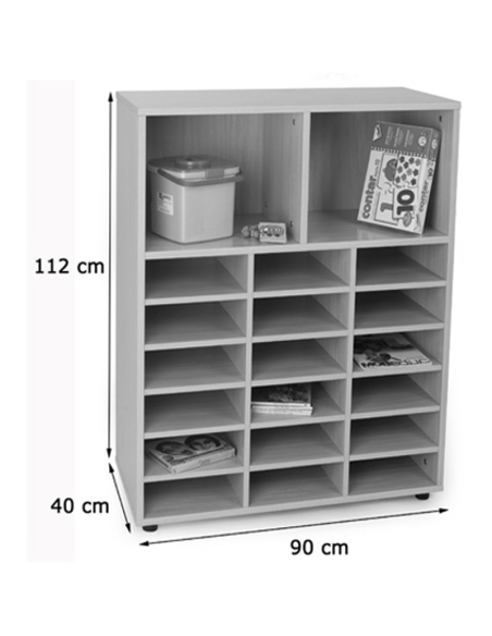 Mueble madera Mobeduc intermedio casillero