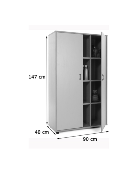 Mueble madera Mobeduc medio armario 12 casillas