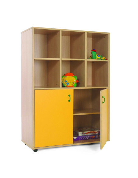 Mueble madera Mobeduc medio armario 6 casillas
