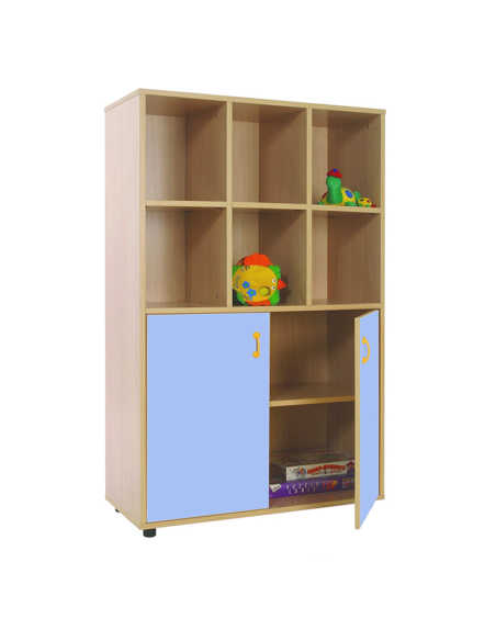 Mueble madera Mobeduc medio armario 6 casillas