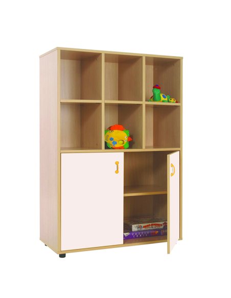 Mueble madera Mobeduc medio armario 6 casillas