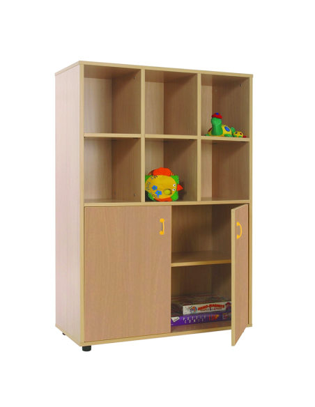 Mueble madera Mobeduc medio armario 6 casillas