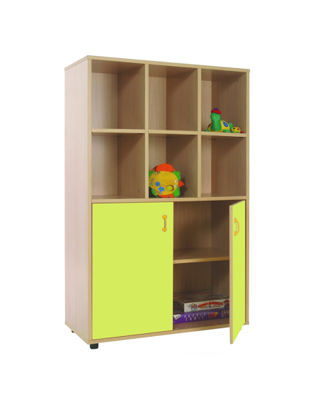 Mueble madera Mobeduc medio armario 6 casillas