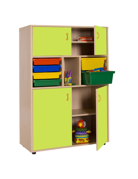 Mueble medio armario 4 puertas cubetero Mobeduc
