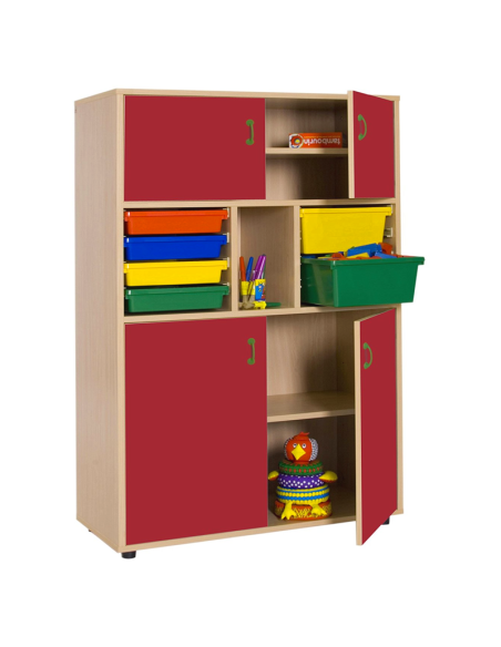 Mueble medio armario 4 puertas cubetero Mobeduc