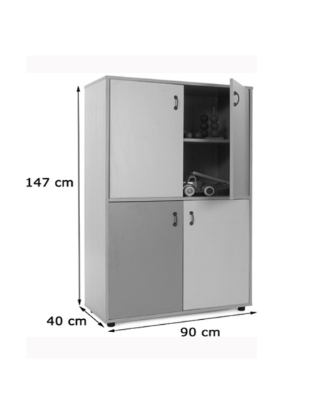 Mueble medio armario 4 puertas Mobeduc