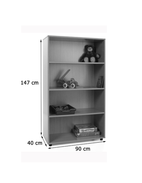 Mueble medio estantería Mobeduc
