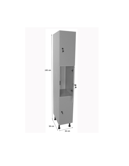 Mueble taquilla escolar 3 puertas (ancho 40 cm)