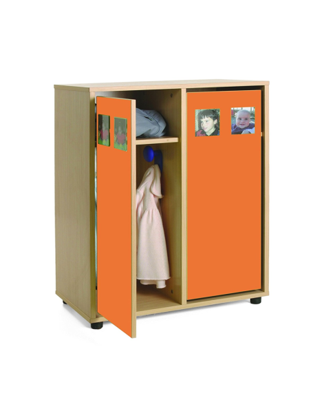 Mueble taquilla escolar 4 niños (altura 101 cm)