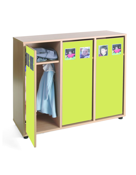 Mueble taquilla escolar 6 niños (altura 101 cm)