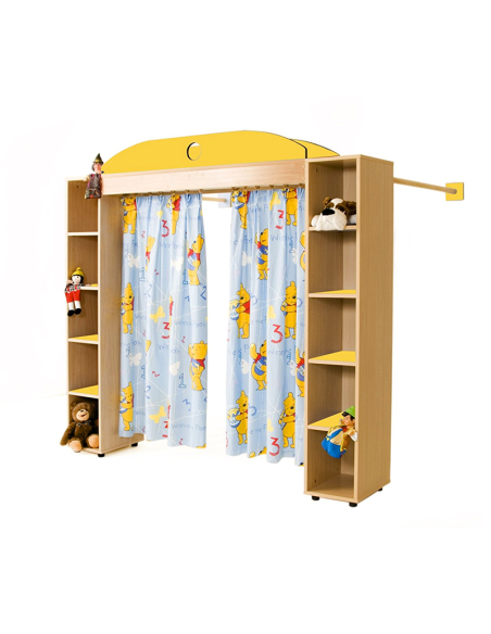 Mueble teatro infantil para juego de identidad