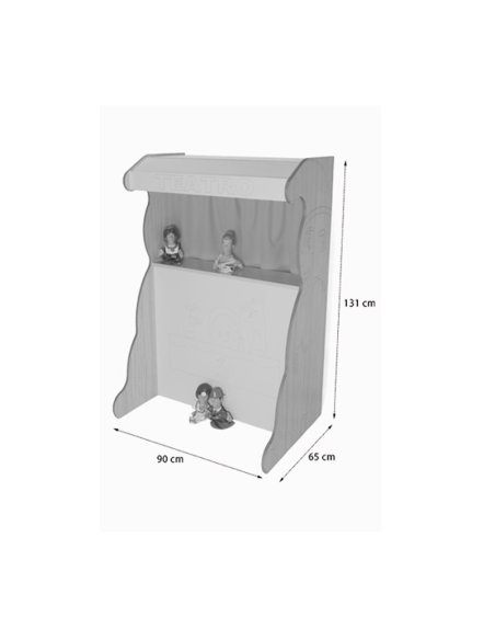 Mueble teatro para marionetas