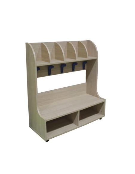Mueble zapatero 5 perchas y casillas