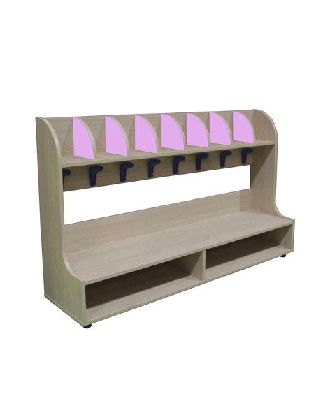 Mueble zapatero 8 perchas y casillas