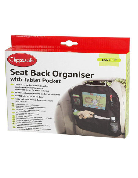 Organizador de Coche para Niños Clippasafe – Viaje Seguro y Ordenado