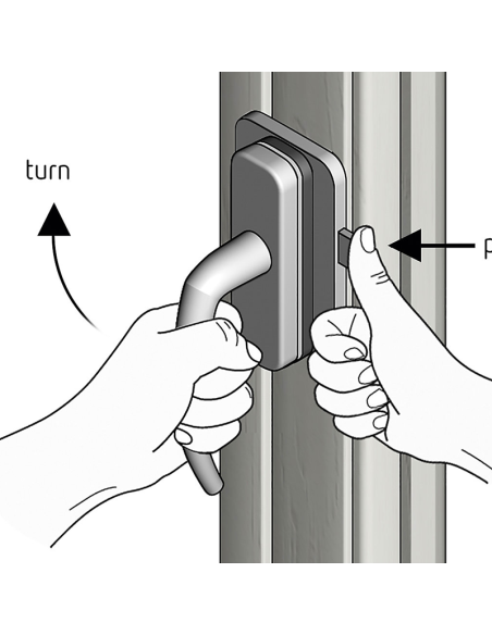 Seguro para ventanas y balcones PVC sin taladrar | Pack 3 uds