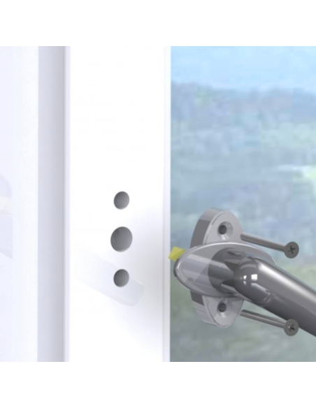 Seguro para ventanas y balcones PVC sin taladrar | Pack 3 uds