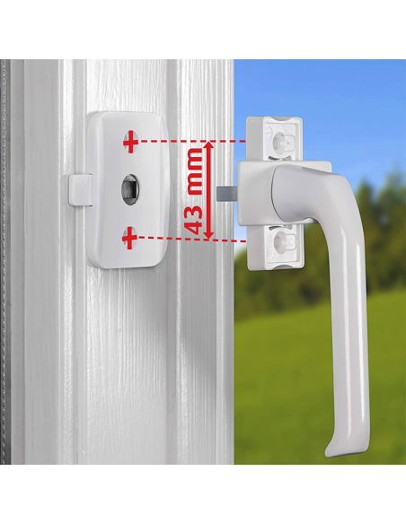 Seguro para ventanas y balcones PVC sin taladrar | Pack 3 uds