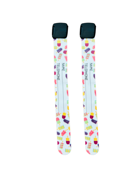 Pack de 2 pulseras identificativas para niños reutilizables