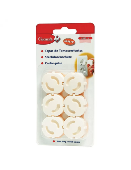 Pack de 6 Protectores de Enchufes Clippasafe – Seguridad Infantil