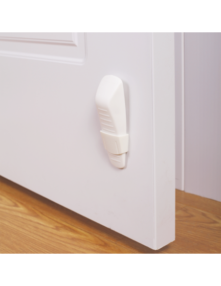 Sujeta Puerta con Colgador - Seguridad para Manos Curiosas
