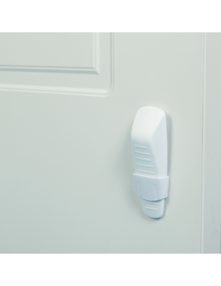 Sujeta Puerta con Colgador - Seguridad para Manos Curiosas