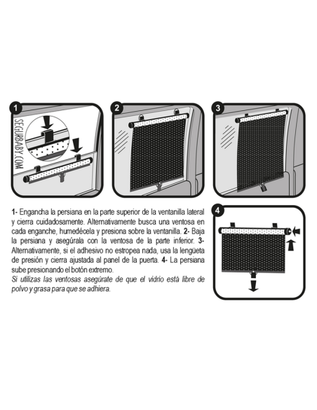 Parasol coche bebé CLIPPASAFE – Protección solar infantil | Pack 2
