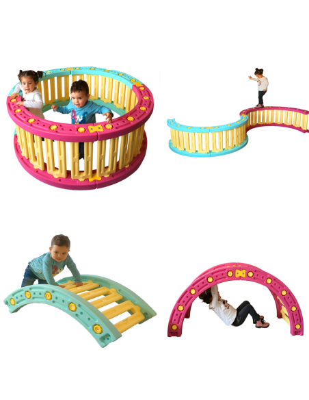 Parque Infantil Multiactividades – Corralito, Balancín y Piscina de Bo