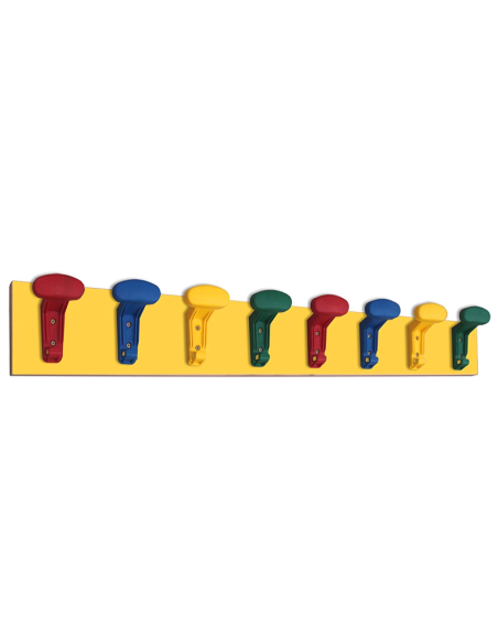 Perchero niños en línea (8 perchas colores) Mobeduc