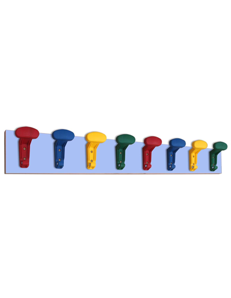 Perchero niños en línea (8 perchas colores) Mobeduc