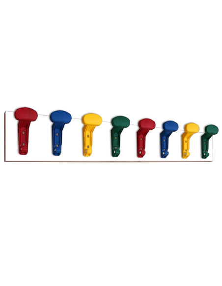 Perchero niños en línea (8 perchas colores) Mobeduc
