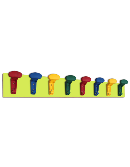Perchero niños en línea (8 perchas colores) Mobeduc