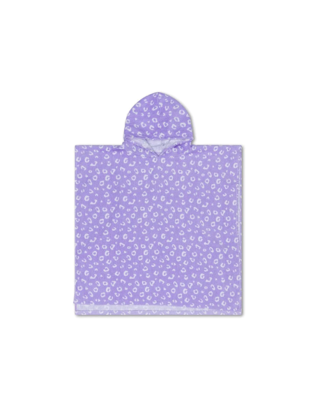 Poncho de Playa y Piscina Lila Panther Print - Estilo y Comodidad