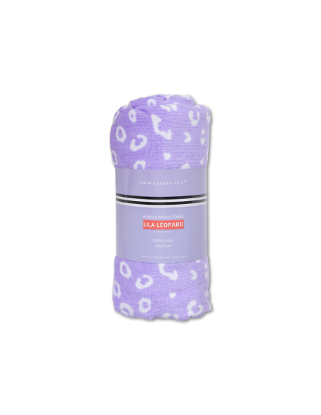 Poncho de Playa y Piscina Lila Panther Print - Estilo y Comodidad