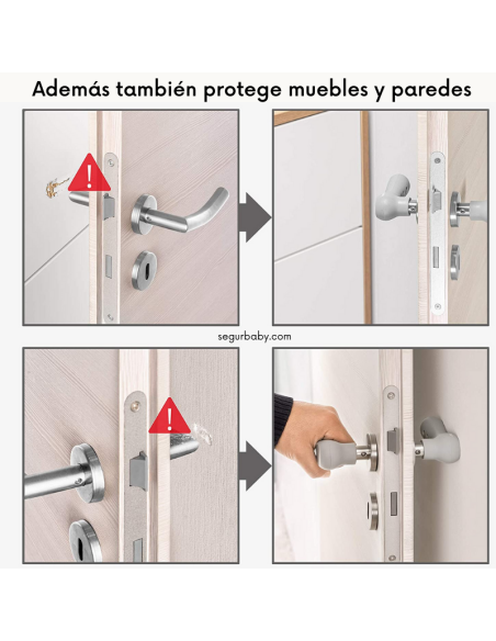 Protector Antigolpes para Manillas de Puertas – Seguridad Infantil